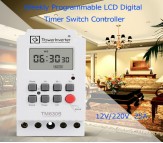 TIMER DIGITAL PROGRAMABLE 220VAC/25A